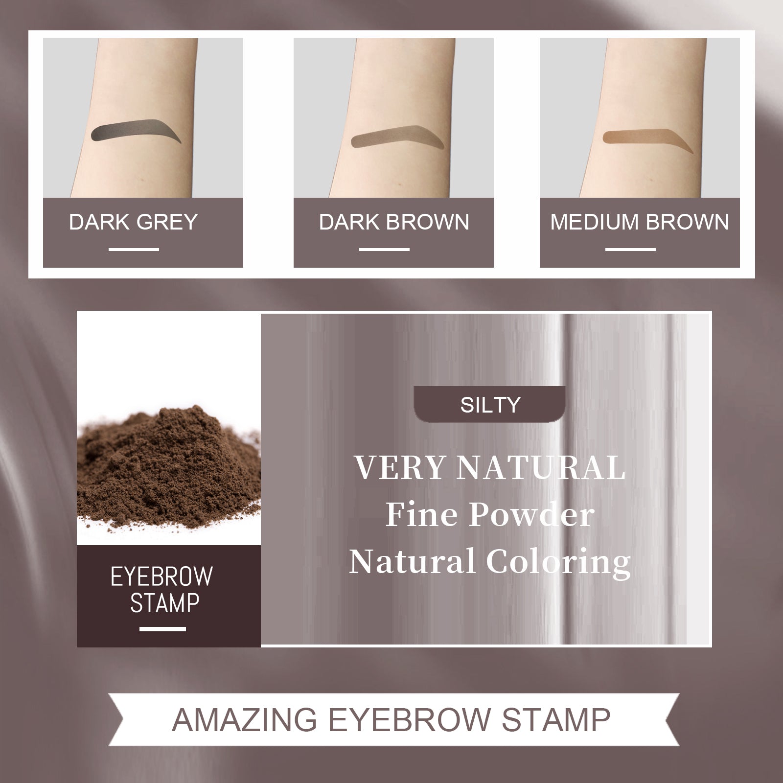 Eyebrow Stamp – Lazy Brow Filler, Waterproof & Natural Hairline Powder - Icon Her