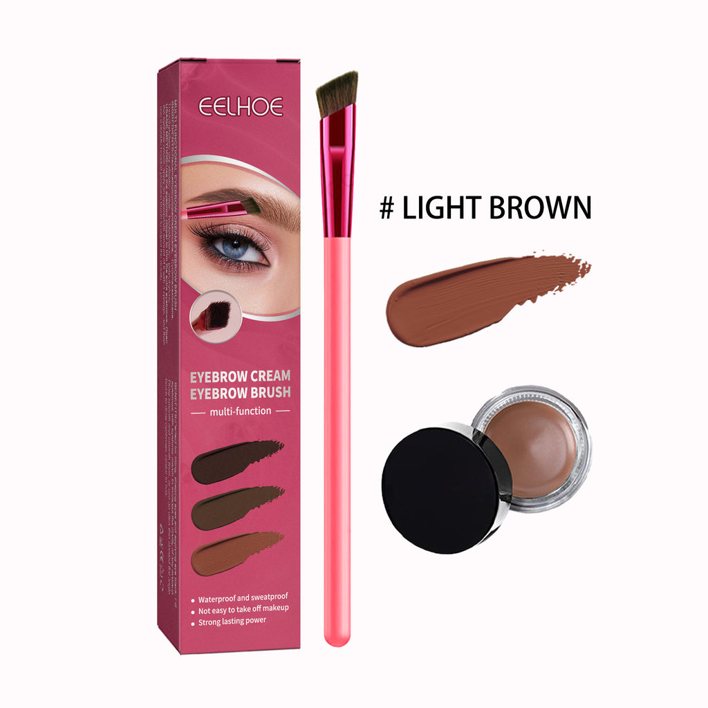 Eyebrow Brush & Cream Set – Filling, Shaping & Tinted Brow Makeup Tools - Icon Her