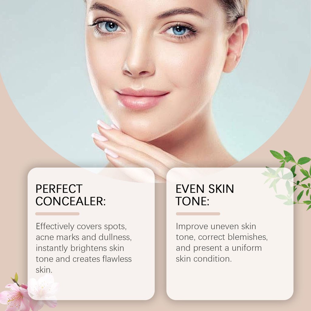 Concealer Brightening Cream – Natural, Light Texture & Fresh Nude Makeup - Icon Her