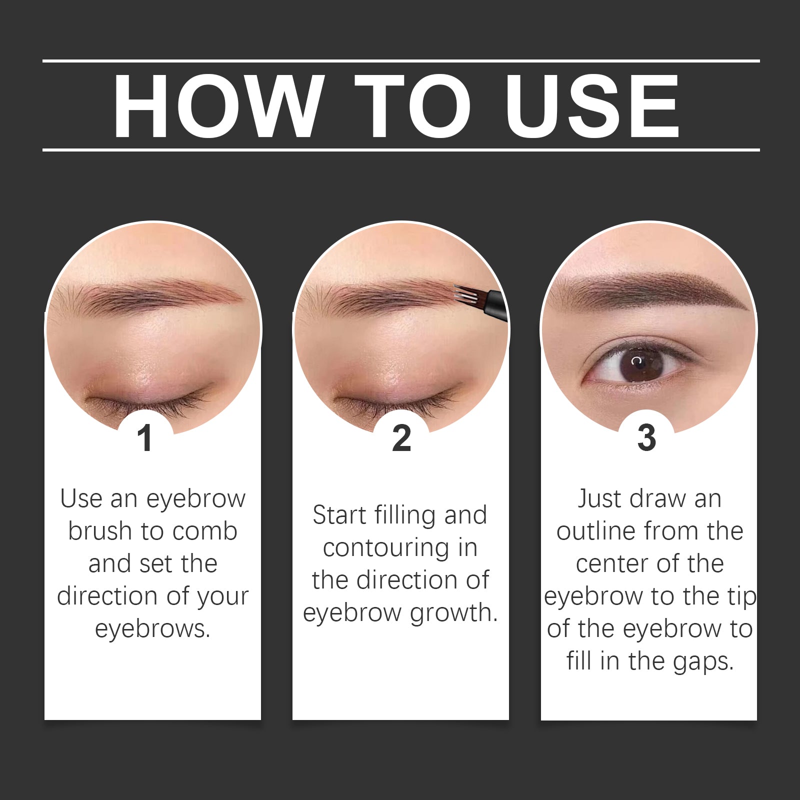 4-Claw Eyebrow Pencil – Natural Shaping, Non-Smudge & Easy to Use - Icon Her