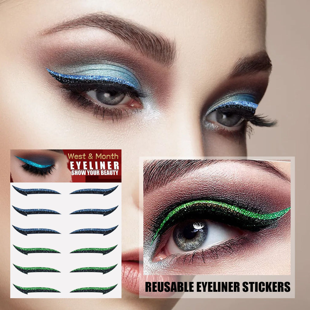 Reusable Eyeliner & Double Eyelid Stickers - Instant Drama for Party & Stage Makeup - Icon Her