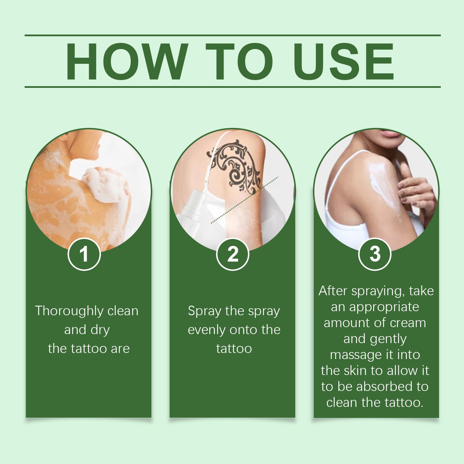 Tattoo Cover Treatment Set - Gentle Concealer, Cleaning & Repair Kit - Icon Her