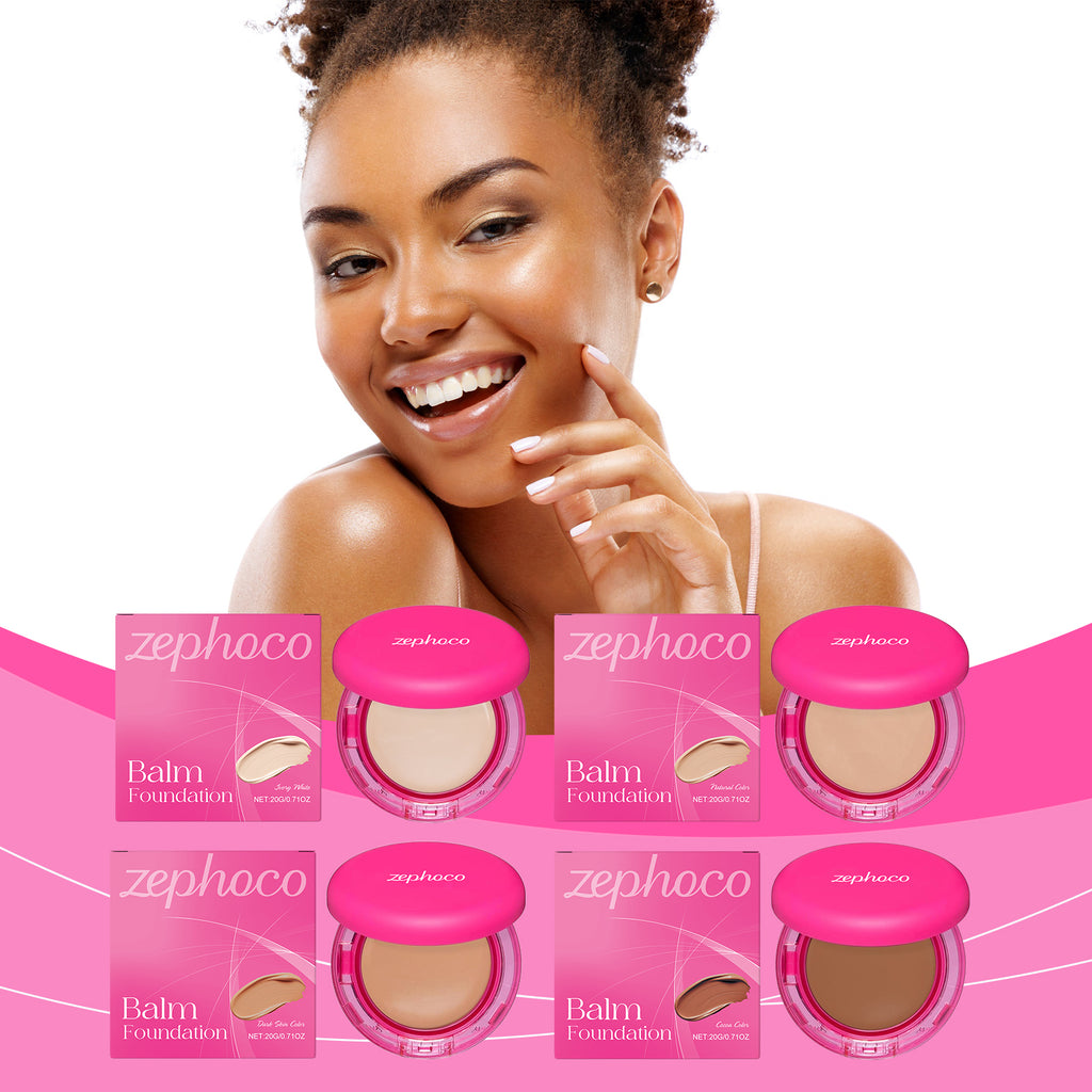 Full Coverage Balm Foundation - High-Cover Hydrating Concealer & Base - Icon Her