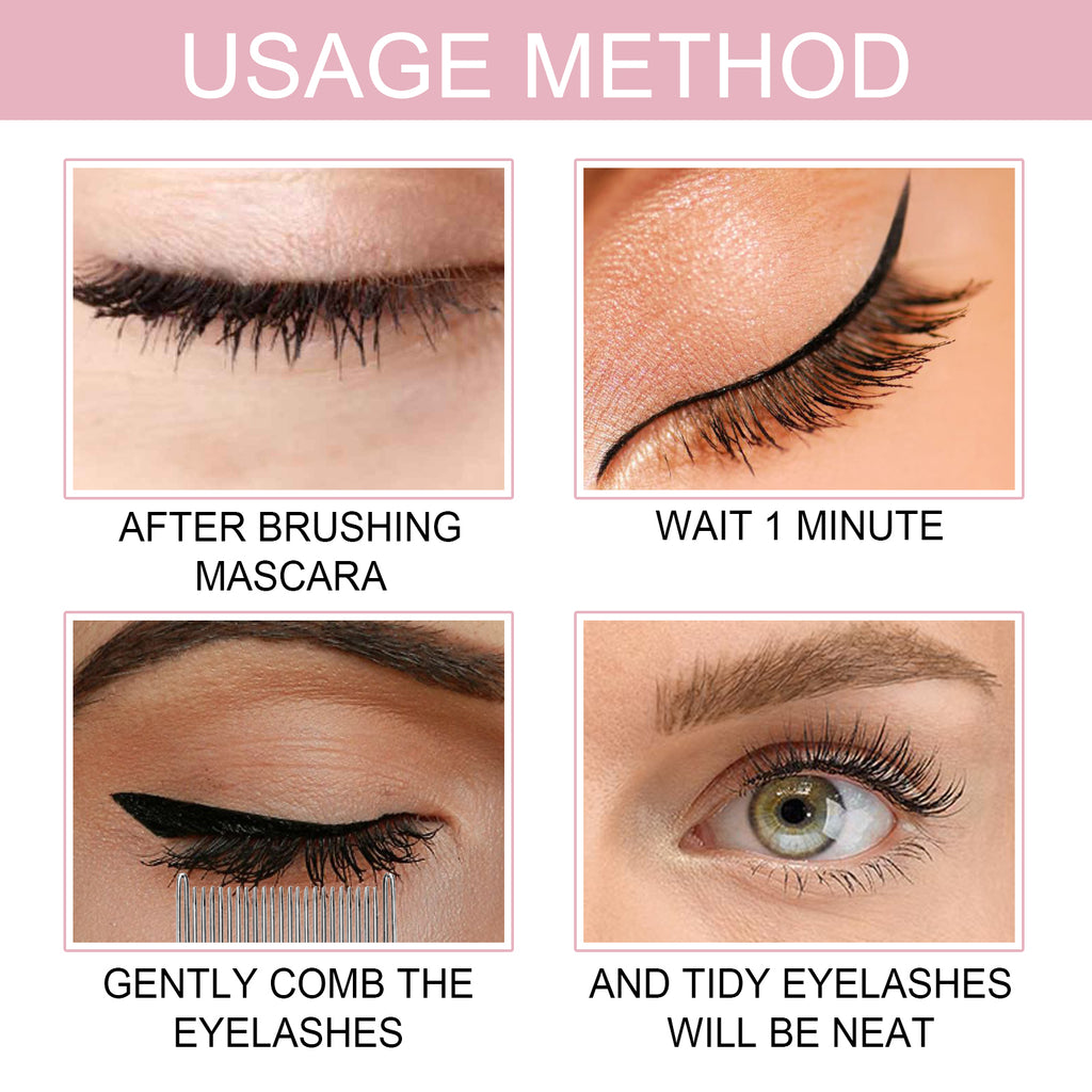 Eyelash Separator Comb & Defining Brush - Anti-Clumping Lash Filter Tool - Icon Her