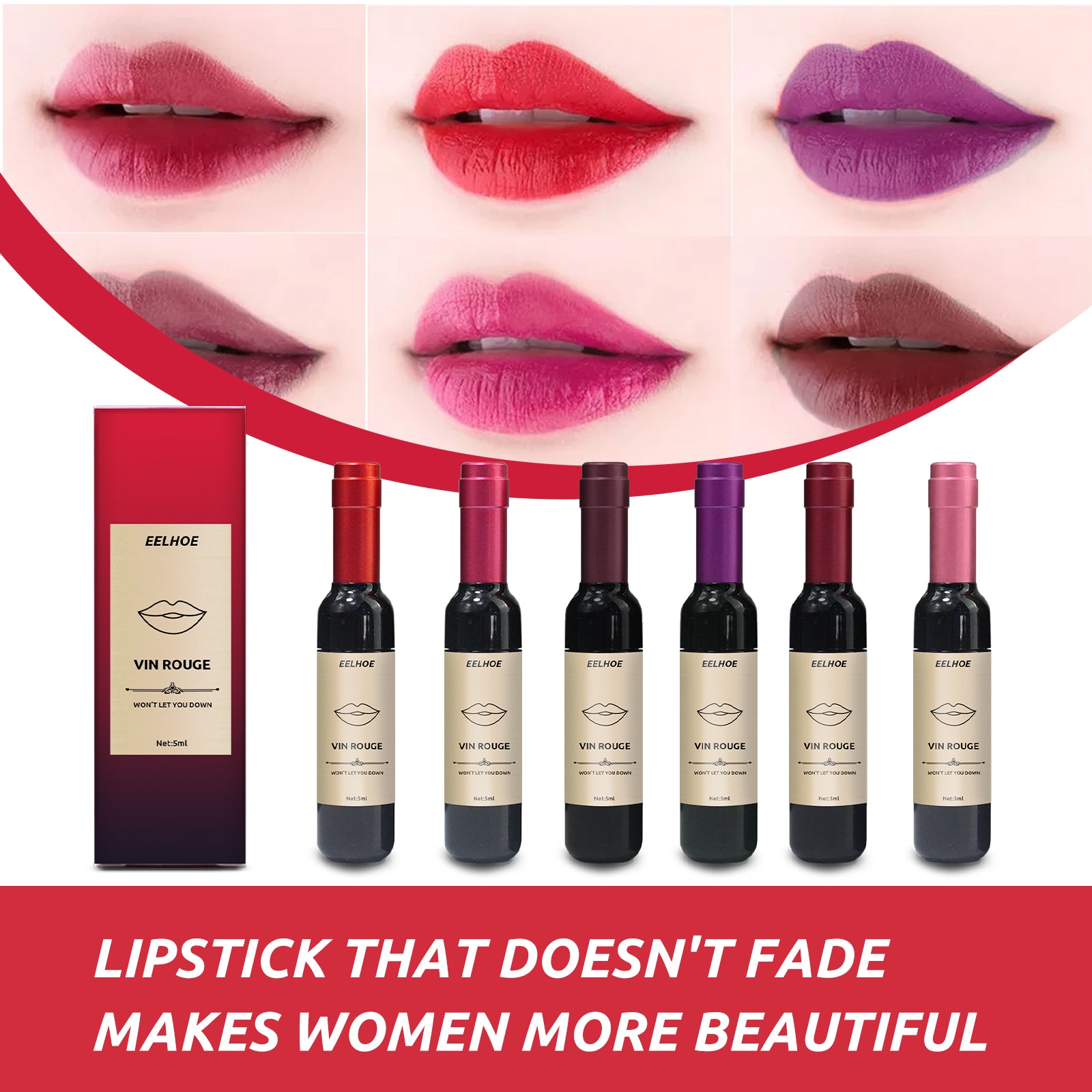 Wine Lip Tint – Waterproof, Non-Fading & Moisturizing Lip Glaze - Icon Her