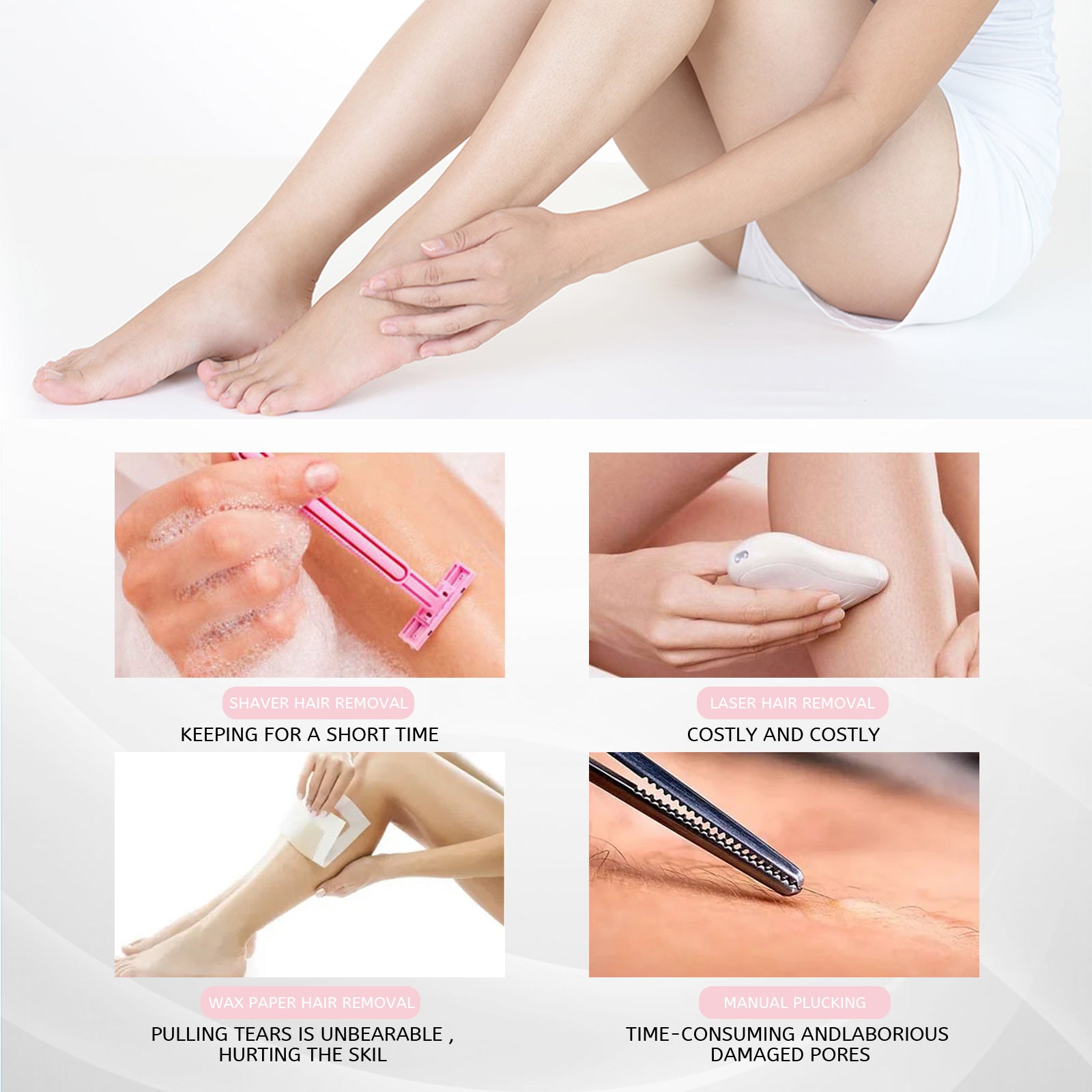 Honey Mousse Hair Removal Spray – Gentle, Full Body & Skin-Friendly Foam - Icon Her
