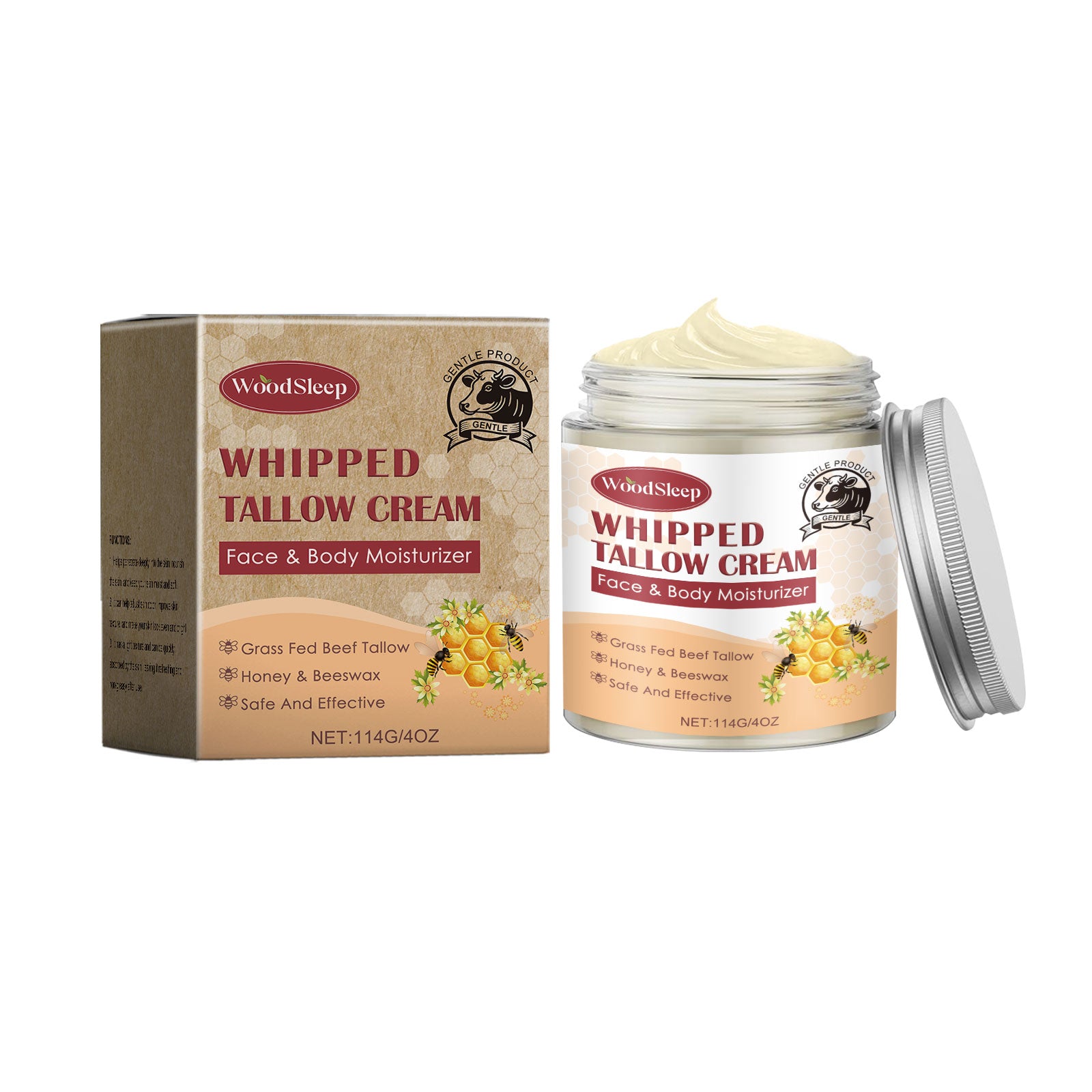 Tallow & Honey Skin Cream - Gently Moisturizing, Hydrating & Firming Face Care - Icon Her