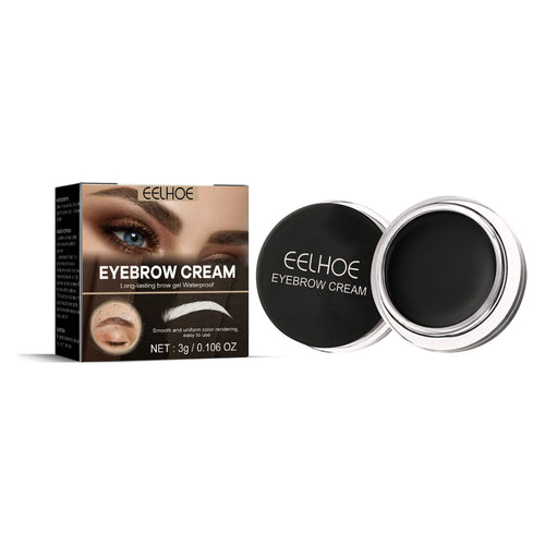 Black Eyebrow Dye Cream – Waterproof, Non-Smudge & Natural 3D Brows - Icon Her
