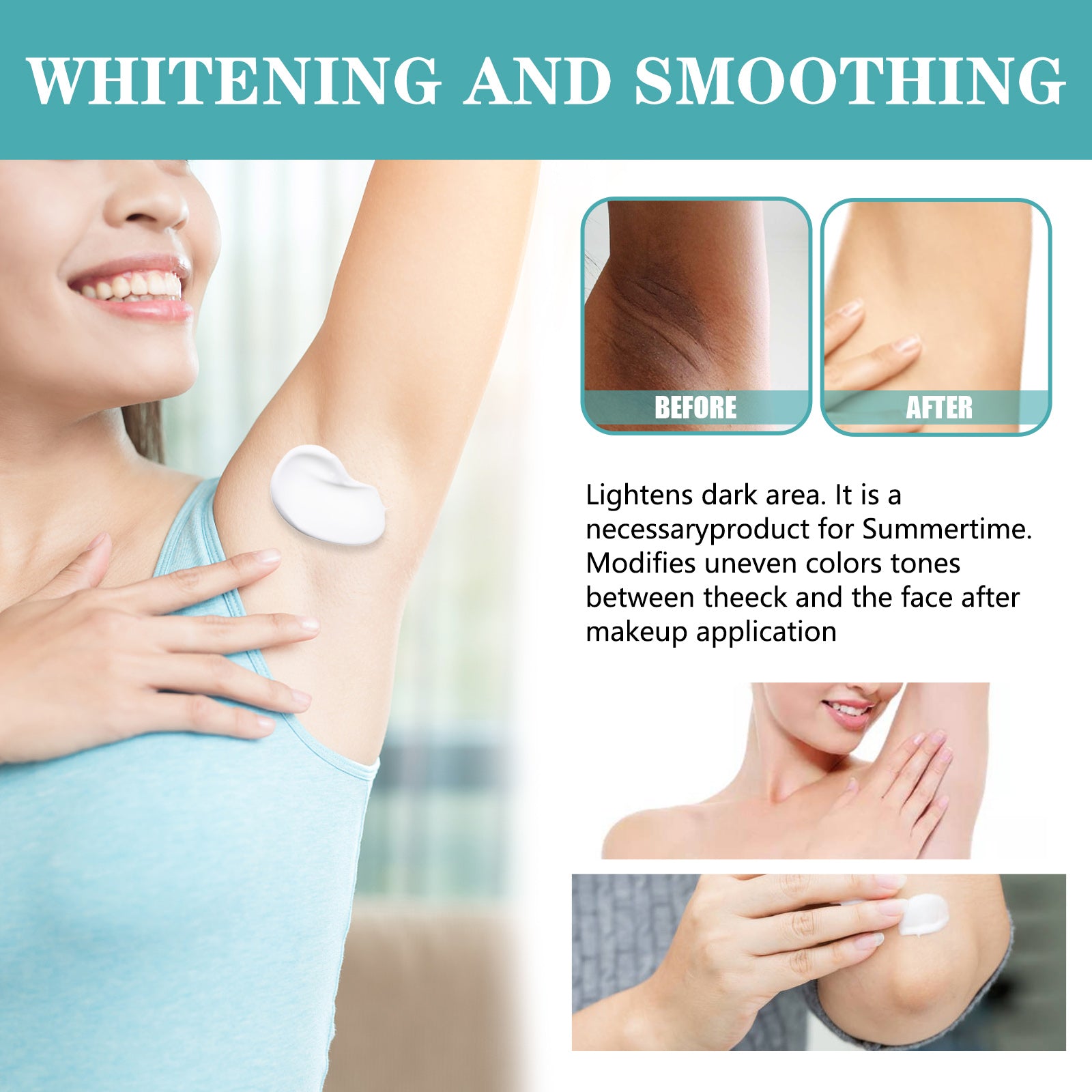 Underarm Brightening Cream – Lightens Melanin, Moisturizing & Elbow Care - Icon Her