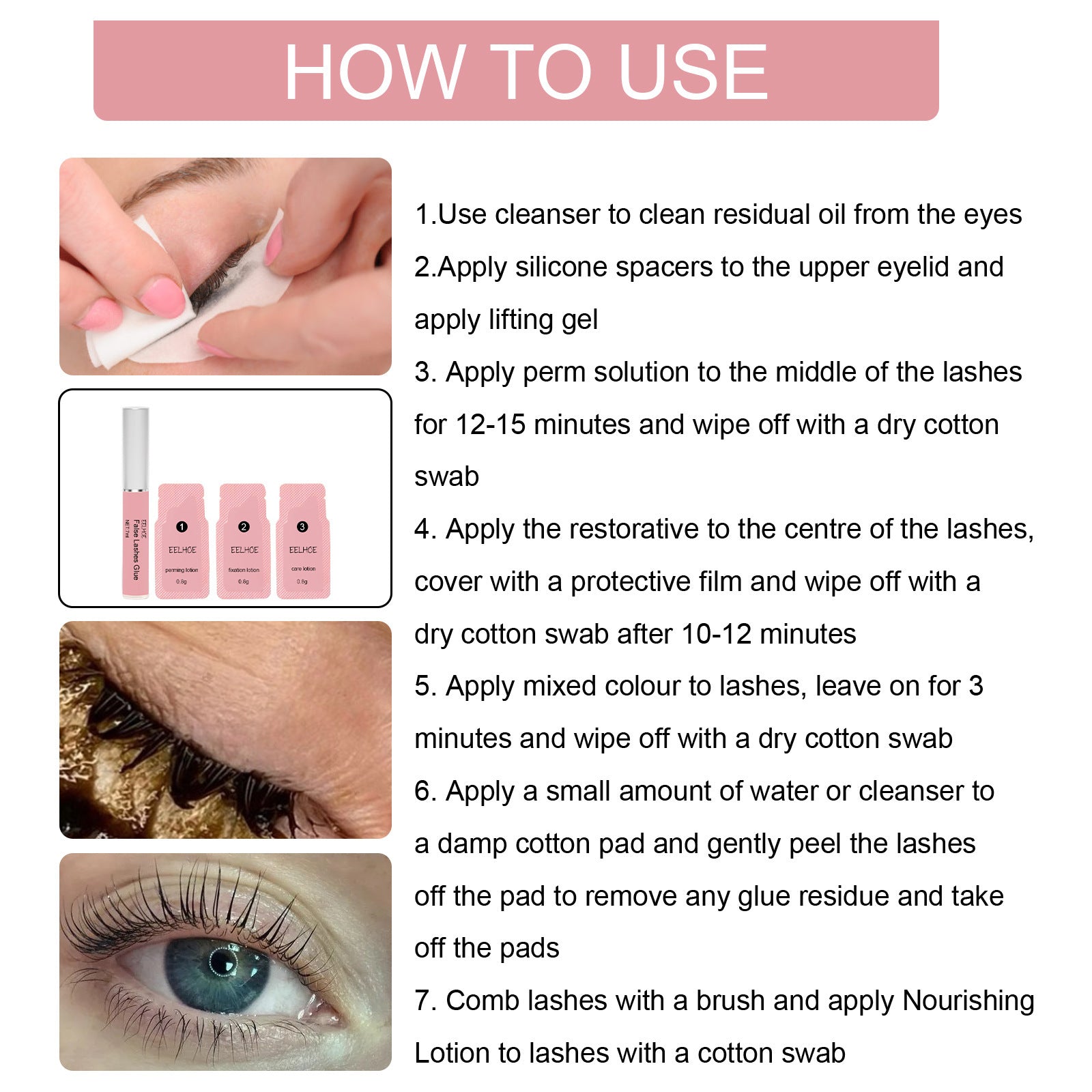 Lash Lift Set - Natural Beauty Perming & Curling Eyelash Kit - Icon Her