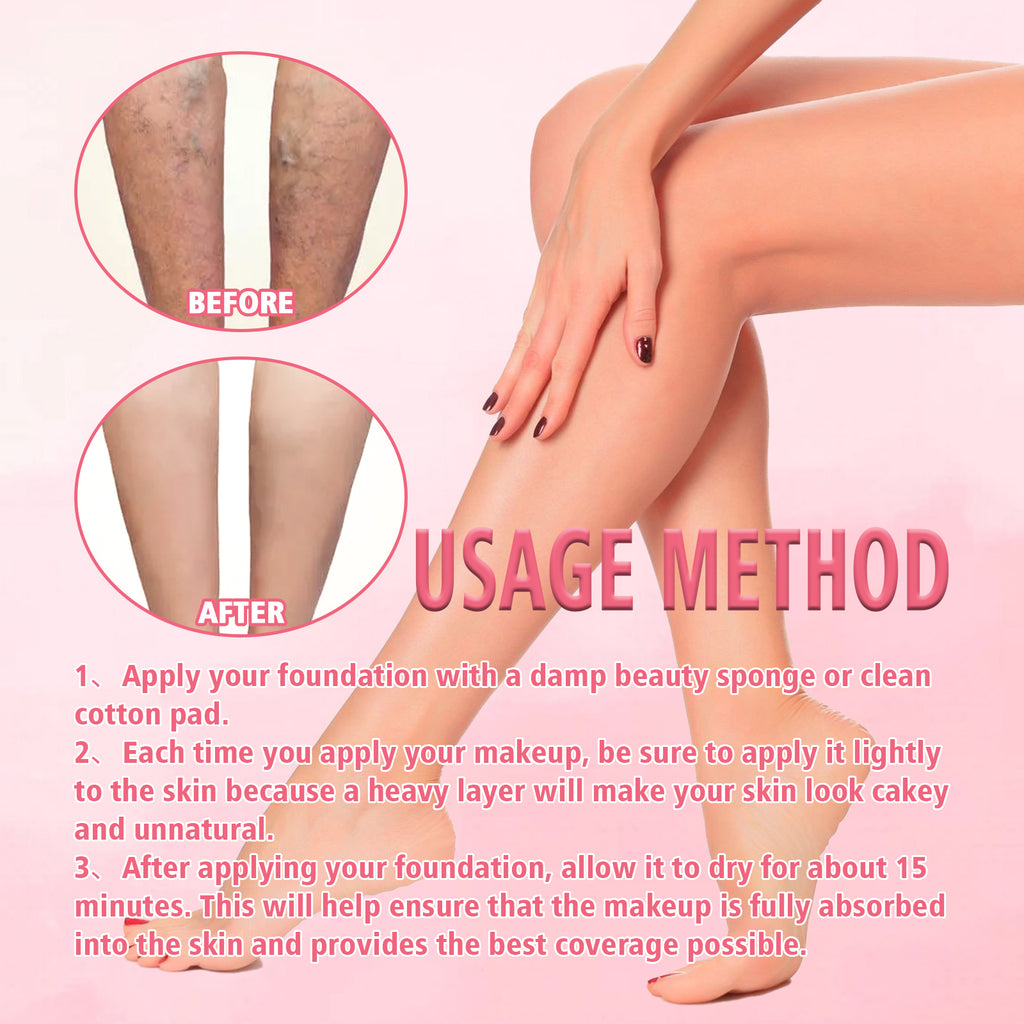 Body Makeup Liquid Foundation – Covers Tattoos, Spots & Long-Lasting Moisturizing - Icon Her