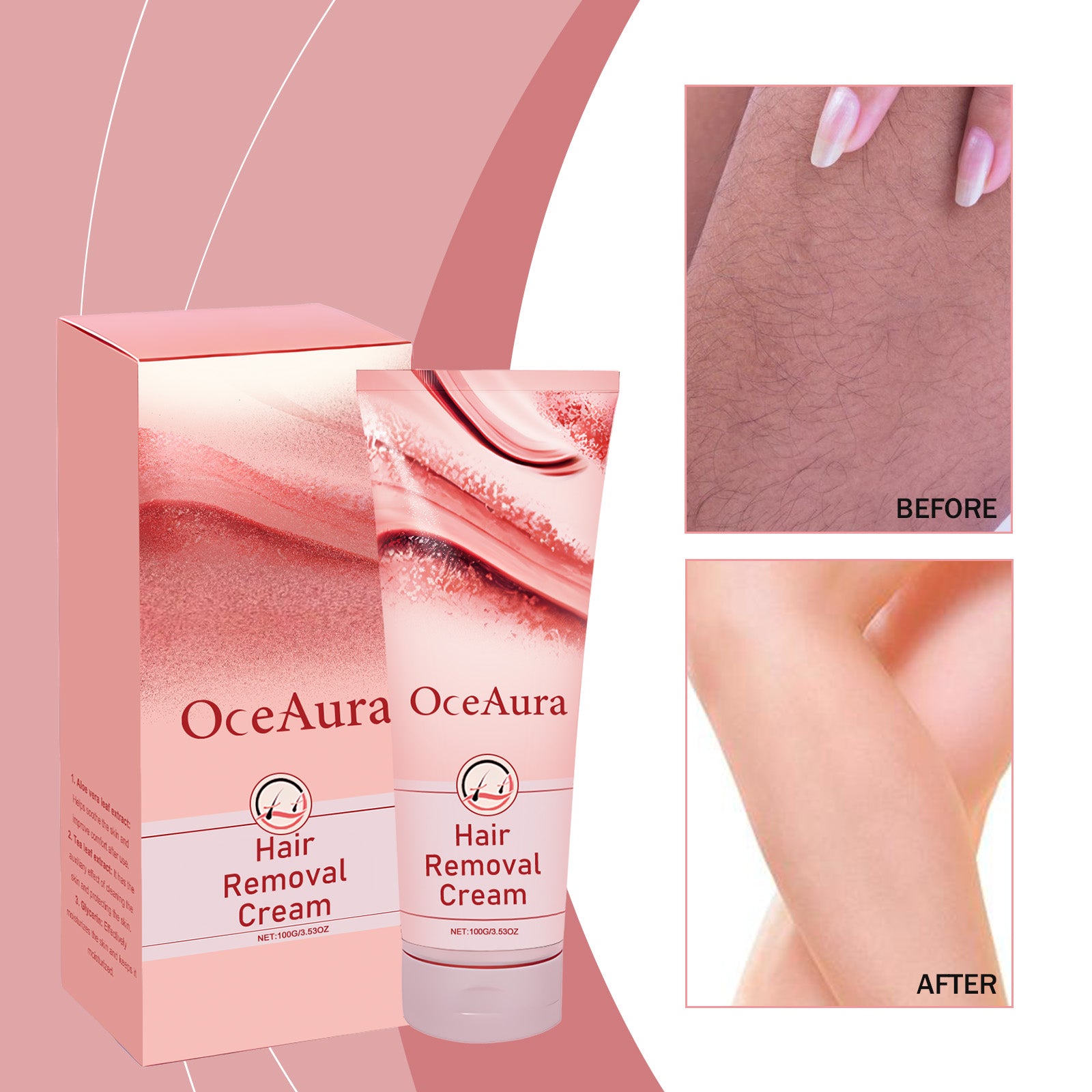 Hair Removal Cream – Easy, Gentle & Smooth Skin Body Hair Remover - Icon Her
