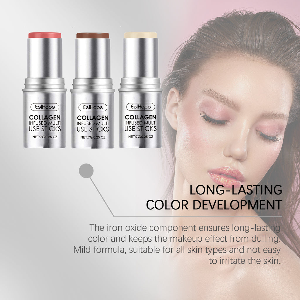 Collagen Blush Stick – Natural, Moisturizing & Multi-Use Color Makeup - Icon Her