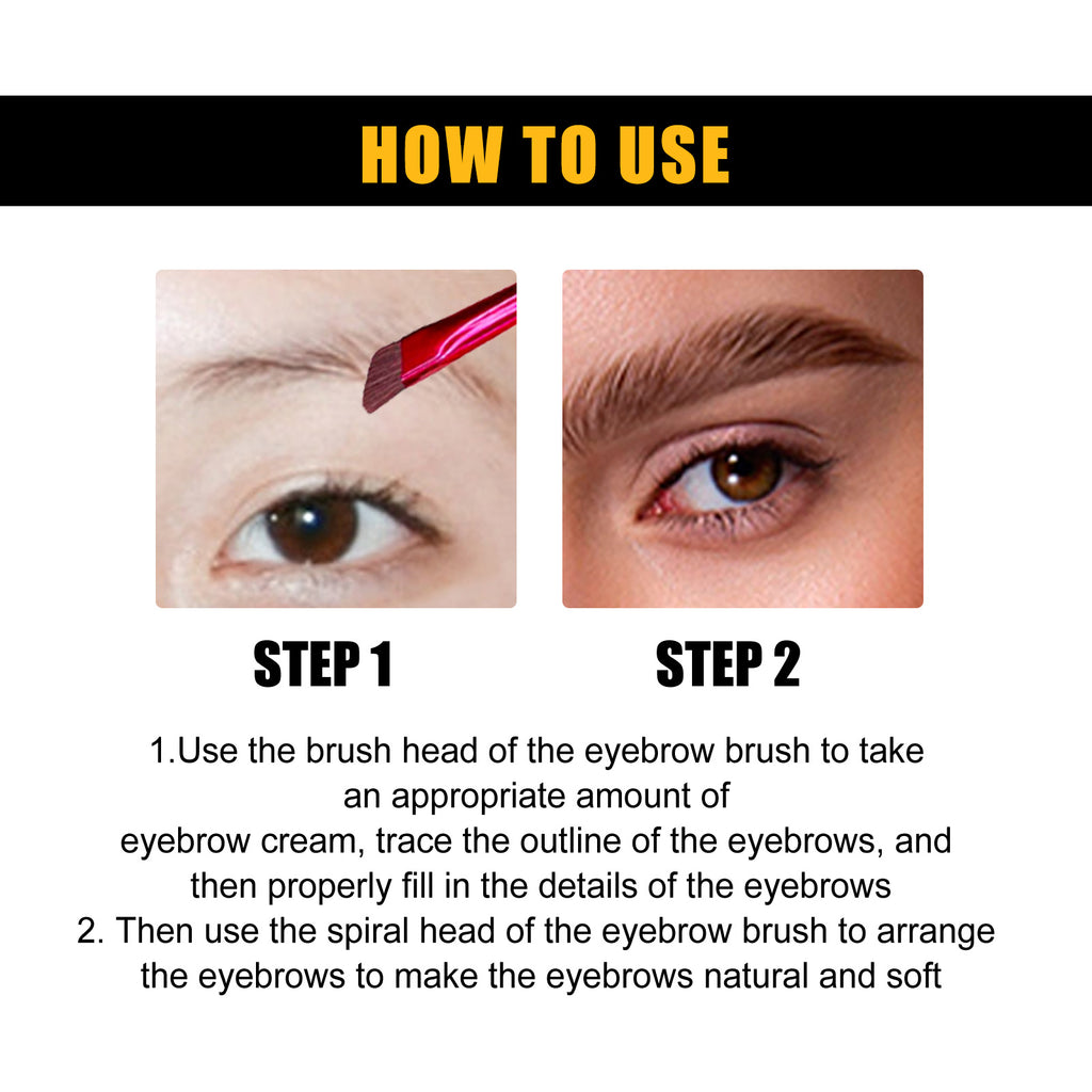 Black Eyebrow Dye Cream – Waterproof, Non-Smudge & Natural 3D Brows - Icon Her