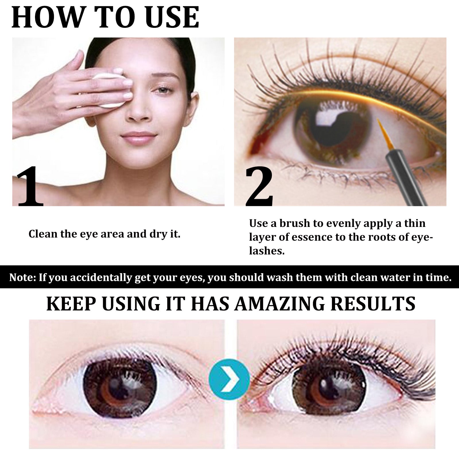 Eyelash Serum – Natural, Black, Thick & Curling Lash Beauty Treatment - Icon Her