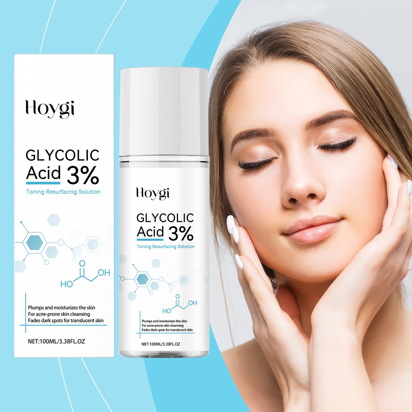 Glycolic Acid Facial Exfoliating Essence – Brightening, Hydrating & Gentle - Icon Her
