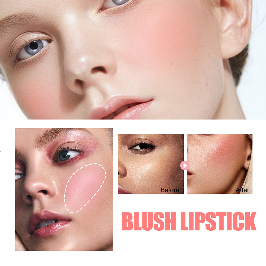Natural Nude Blush & Lip Gloss Stick - Multi-Use Light Tint - Icon Her