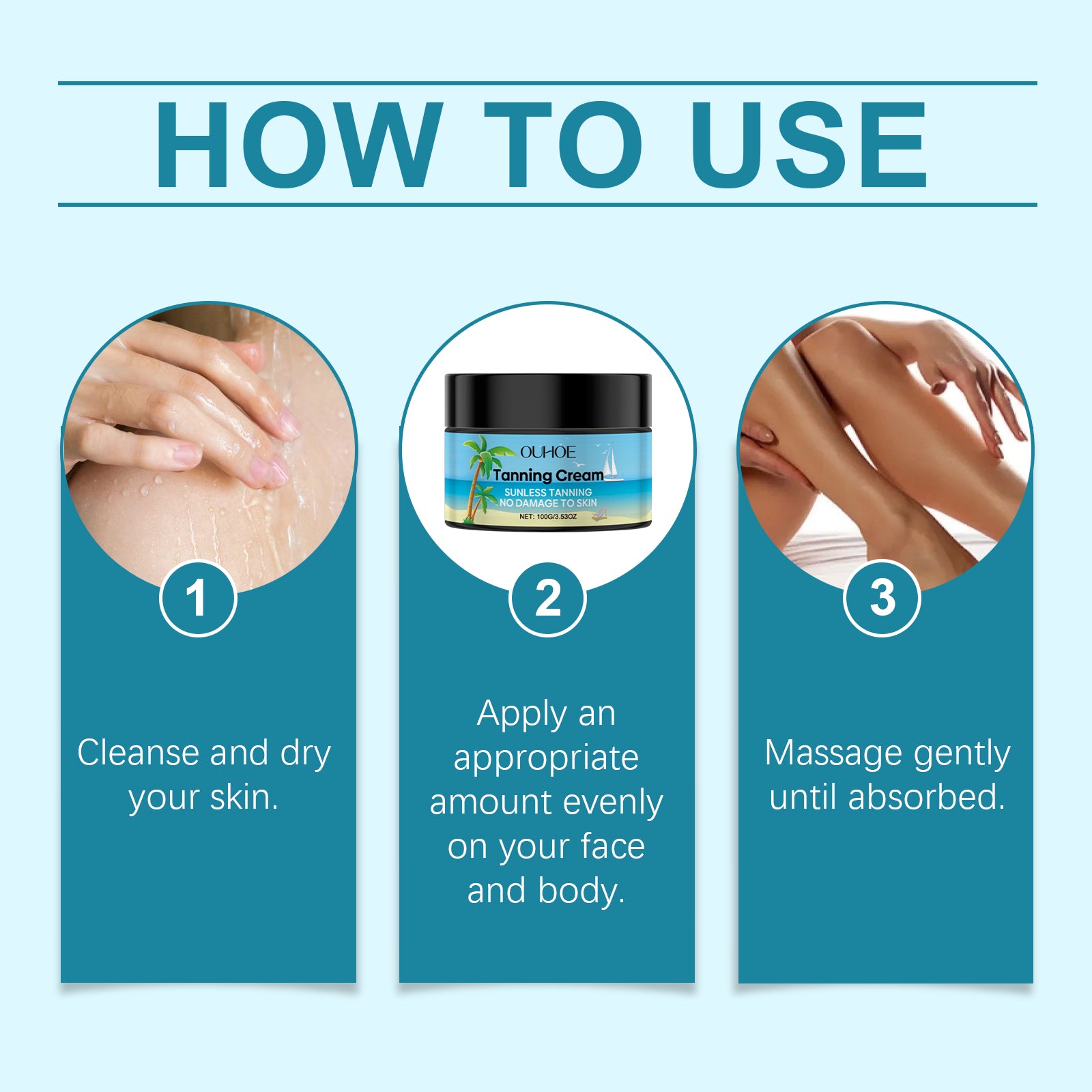 Tanning Skin Care Cream – Nourishing, Moisturizing & Sun Protection - Icon Her