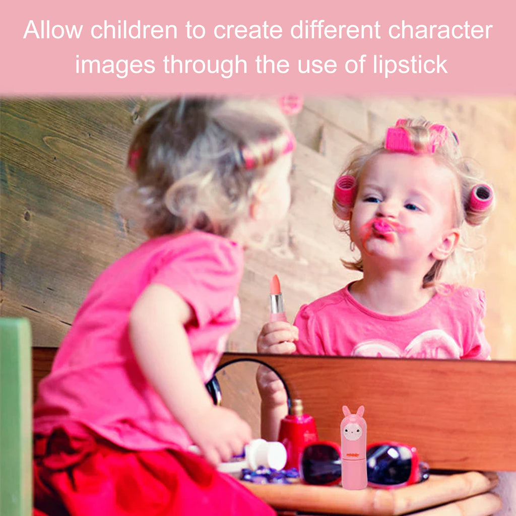 Bunny Lip Gloss Girls Lipstick – Easy Clean, Fun Children's Play Makeup - Icon Her