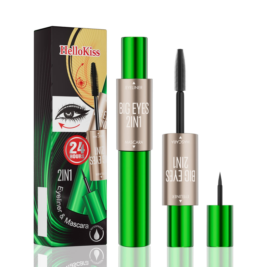 2-in-1 Double-Ended Mascara & Eyeliner – Natural, Long-Lasting & No Smudge - Icon Her