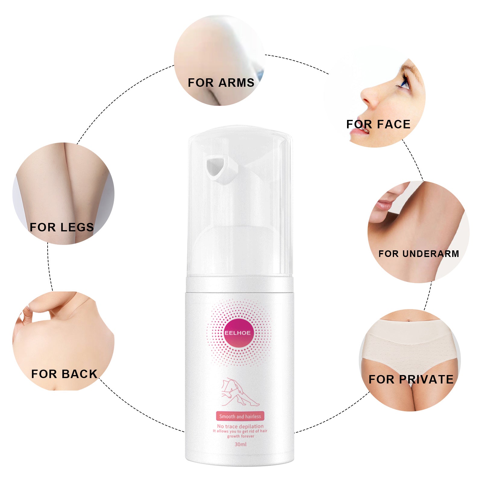 Honey Mousse Hair Removal Spray – Gentle, Full Body & Skin-Friendly Foam - Icon Her