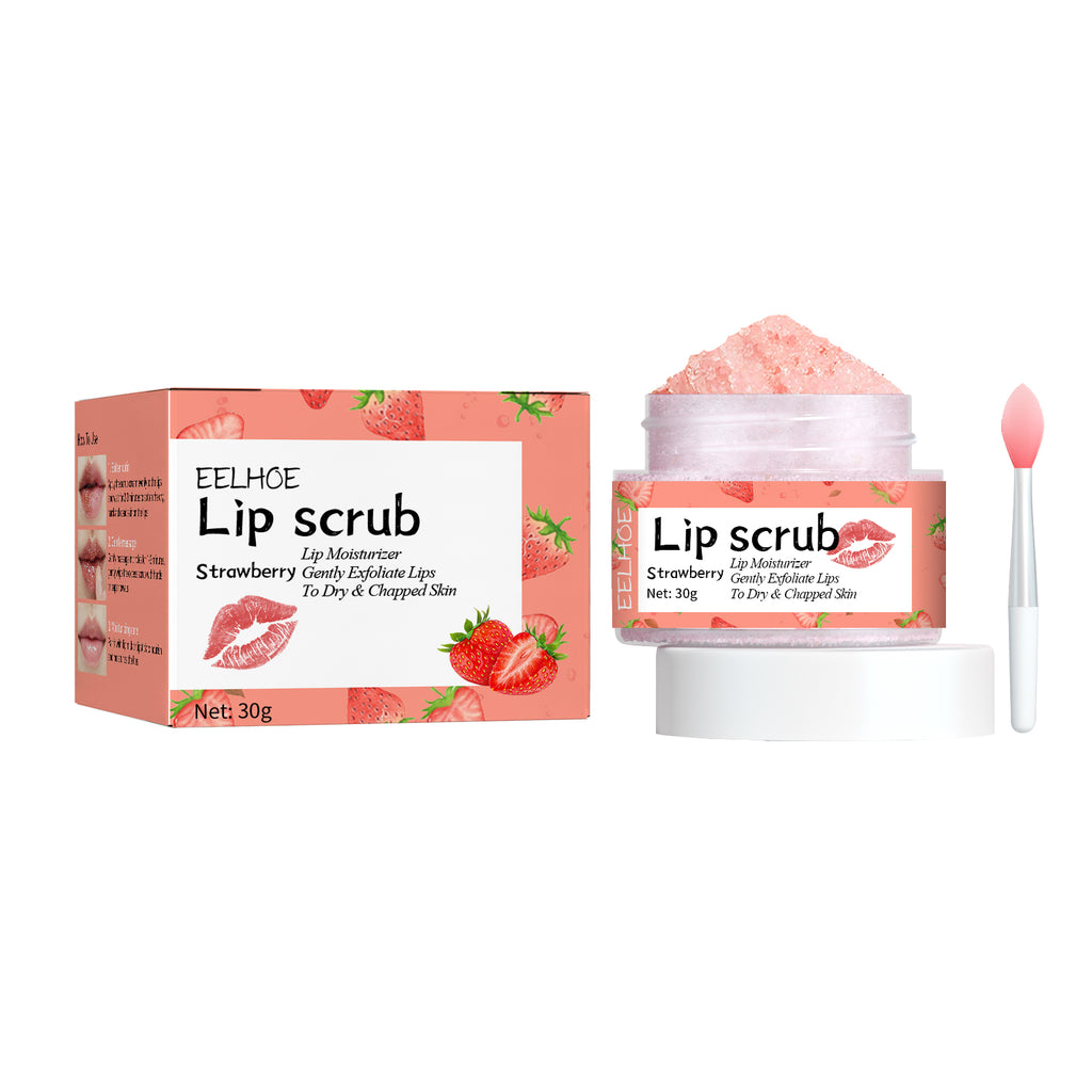 Strawberry Lip Scrub – Moisturizing, Exfoliating & Prevents Dry Cracked Lips - Icon Her