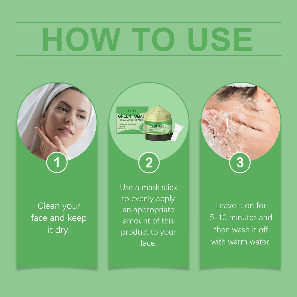 Green Tomato Clay Mask – Hydrating, Firming & Pore Purifying Facial - Icon Her