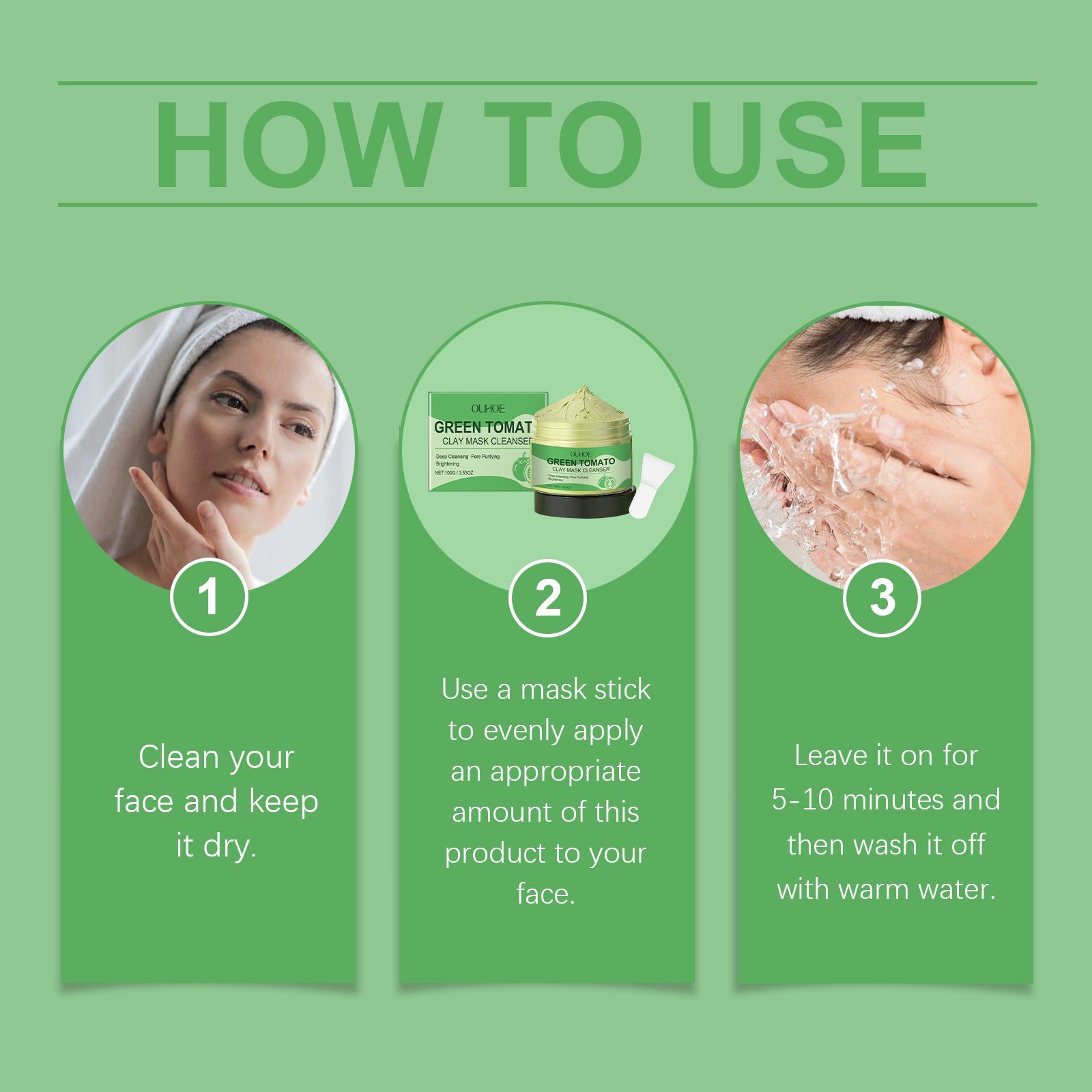 Green Tomato Clay Mask – Hydrating, Firming & Pore Purifying Facial - Icon Her