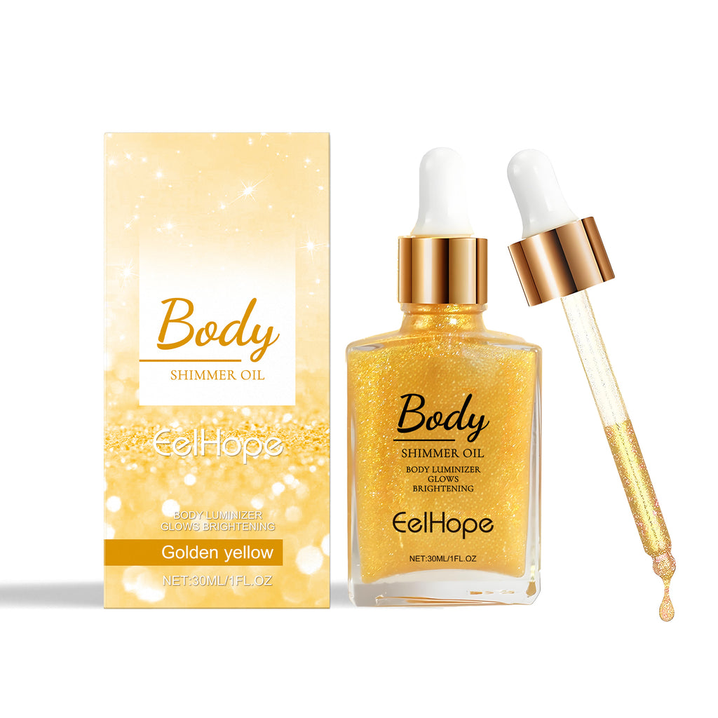Liquid Body Glitter & Highlighter Oil - Shimmer Body & Face Glow - Icon Her