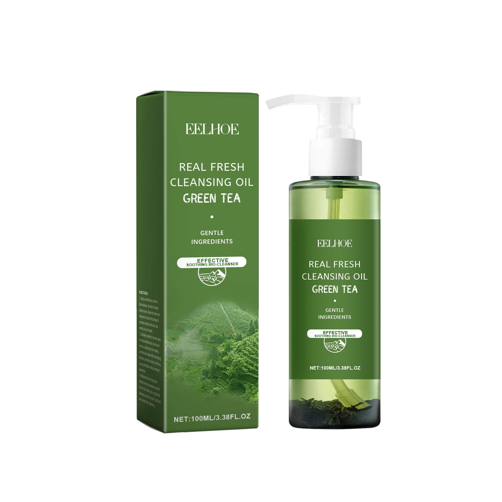 Green Tea Makeup Remover Oil - Refreshing Cleansing Oil for Face, Eyes & Lips - Icon Her
