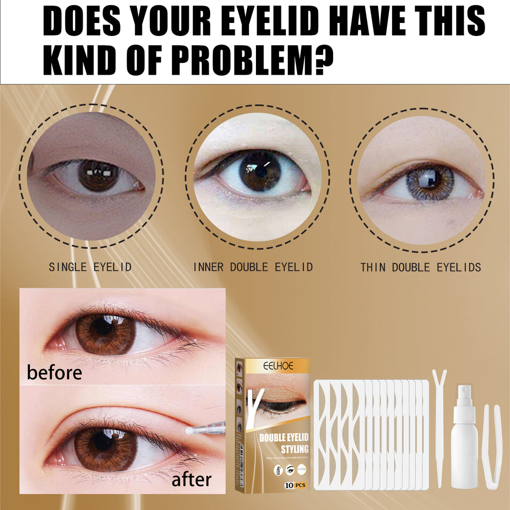 Double Eyelid Tape Set – Invisible, Glue-Free & Long-Lasting Lace Mesh - Icon Her