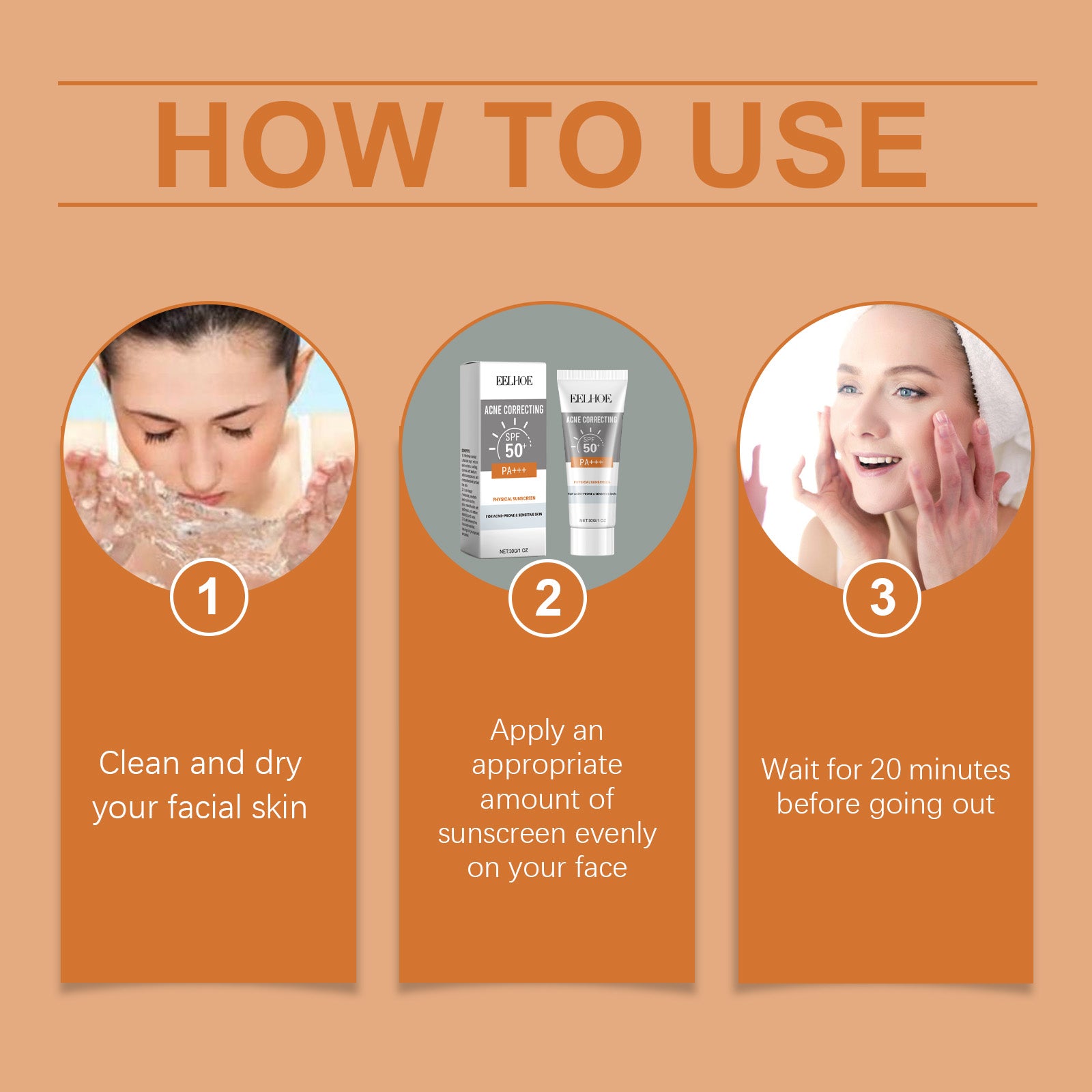 SPF 50+ Sunscreen For Acne Prone Skin – Hydrating, Nourishing & Moisturizing Facial SPF - Icon Her