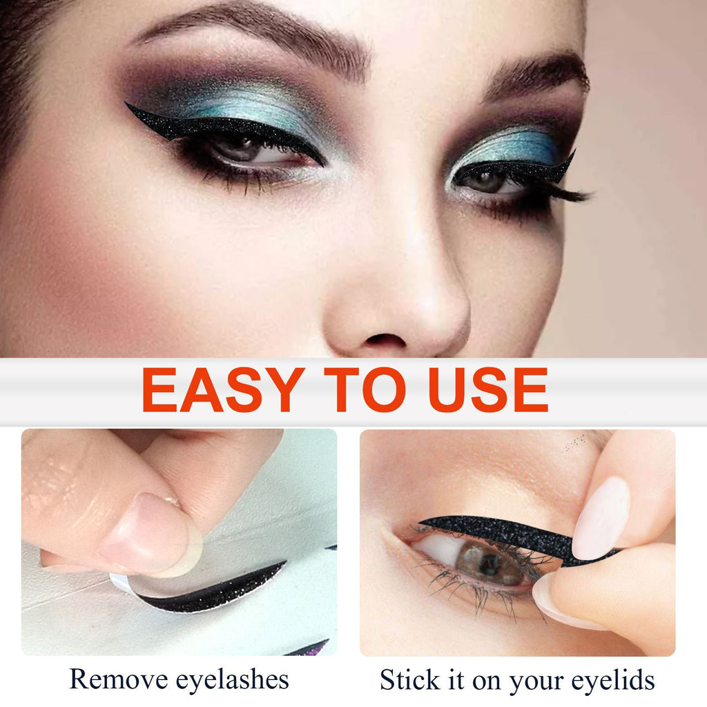Reusable Eyeliner & Double Eyelid Stickers - Instant Drama for Party & Stage Makeup - Icon Her