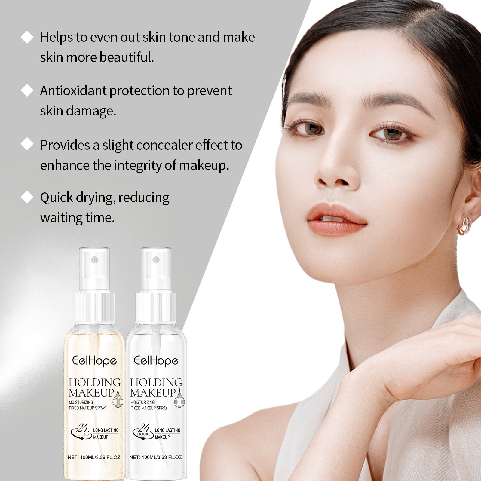 Long-Lasting Hydrating Makeup Setting Spray - Refreshing & Natural Finish - Icon Her