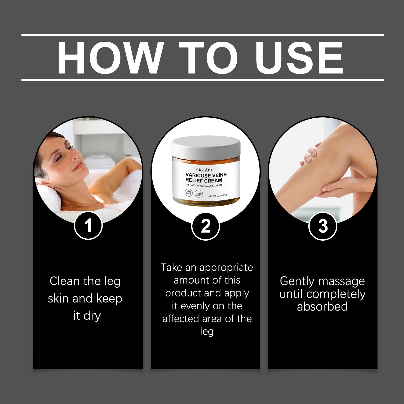 Leg Care Cream – Gentle Relief, Daily Massage & Topical Treatment - Icon Her