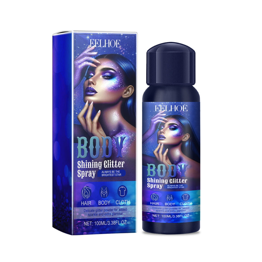 Highlighter Glitter Spray – Natural, 3D & Long-Lasting Body Shimmer - Icon Her