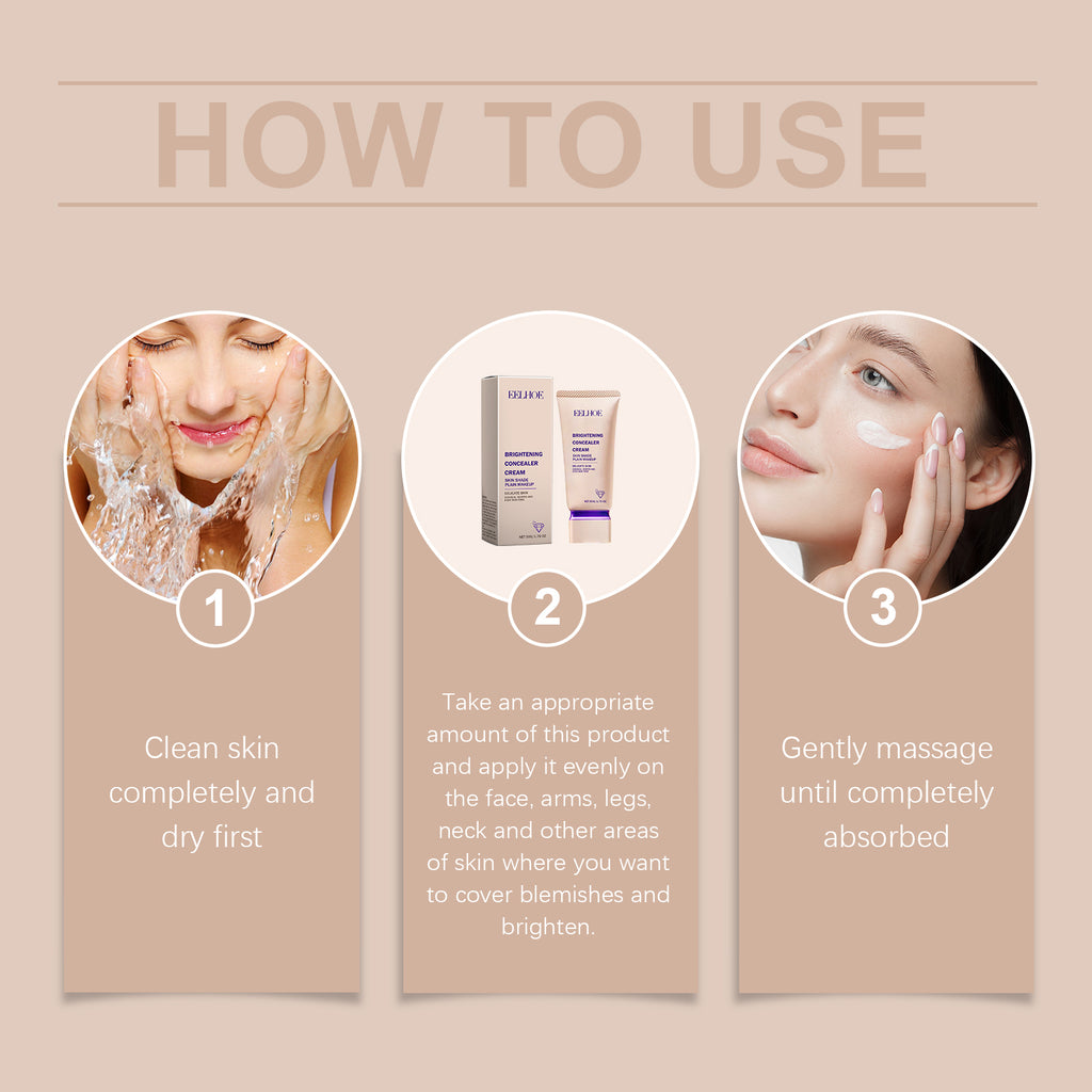 Concealer Brightening Cream – Natural, Light Texture & Fresh Nude Makeup - Icon Her