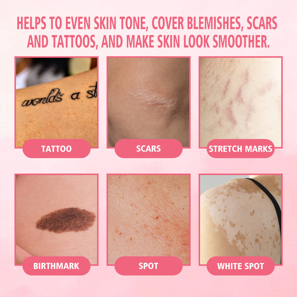 Body Makeup Liquid Foundation – Covers Tattoos, Spots & Long-Lasting Moisturizing - Icon Her