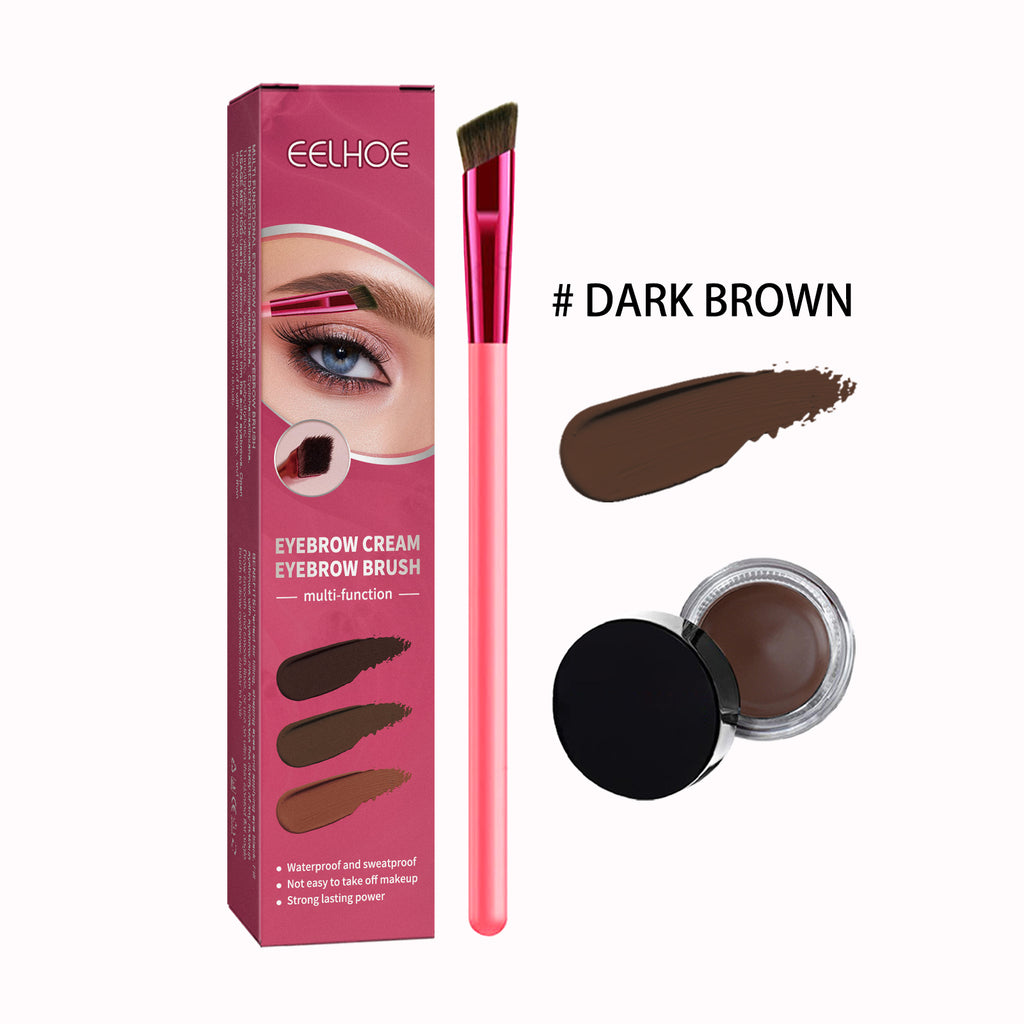 Eyebrow Brush & Cream Set – Filling, Shaping & Tinted Brow Makeup Tools - Icon Her