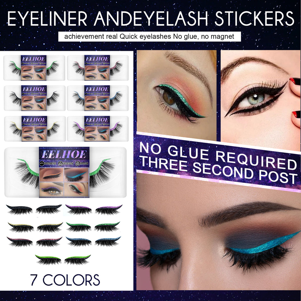 Self-Adhesive Eyeliner & False Lash Stickers – 3D European Style Eye Makeup - Icon Her