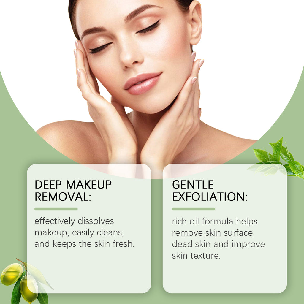 Green Tea Makeup Remover Oil - Refreshing Cleansing Oil for Face, Eyes & Lips - Icon Her
