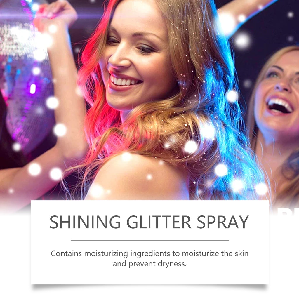 Stage Glitter Spray – Facial & Collarbone Brightening, Long-Lasting Highlighter - Icon Her