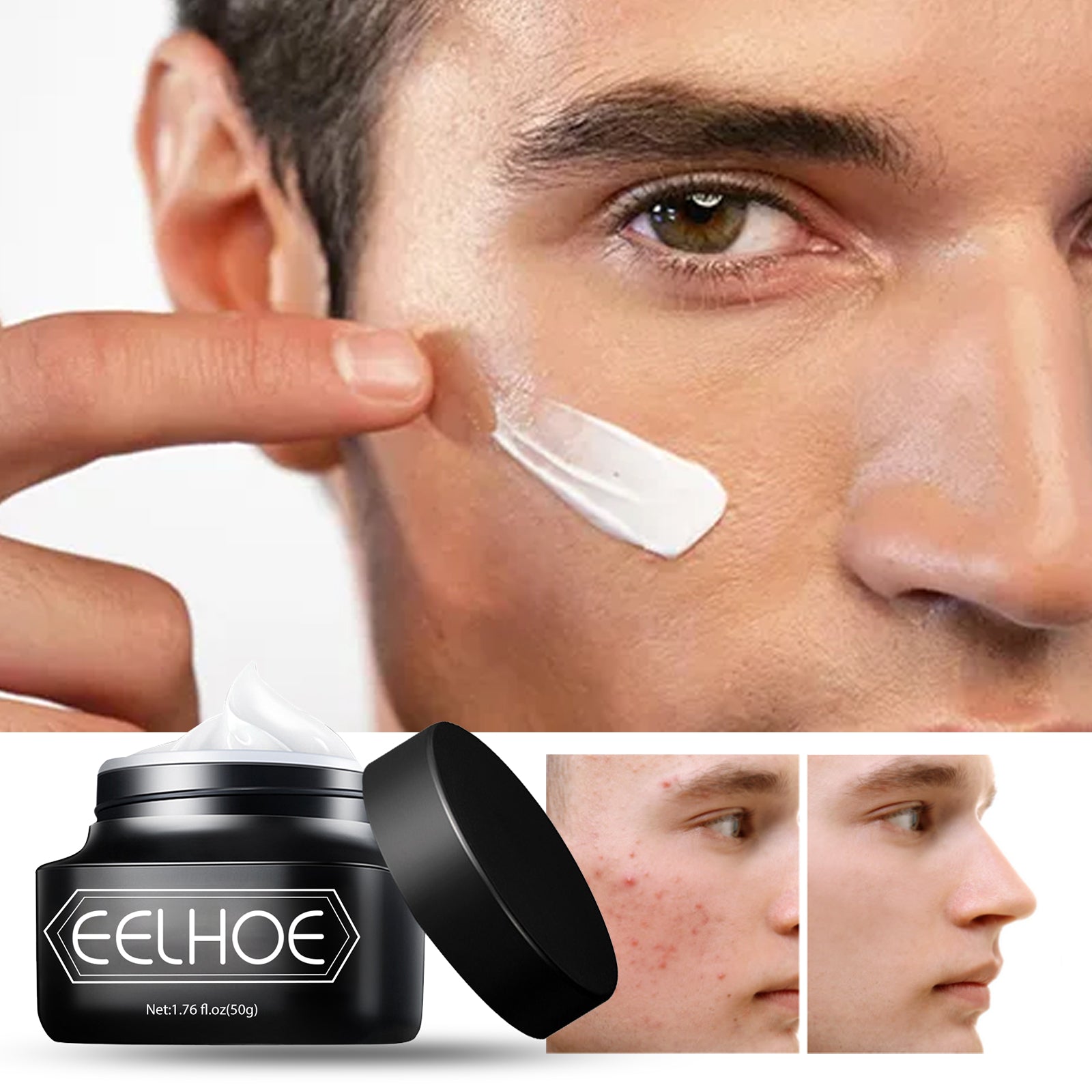 Men's Light Tone-Up Cream - Refreshing & Pore-Blurring Invisible Coverage - Icon Her