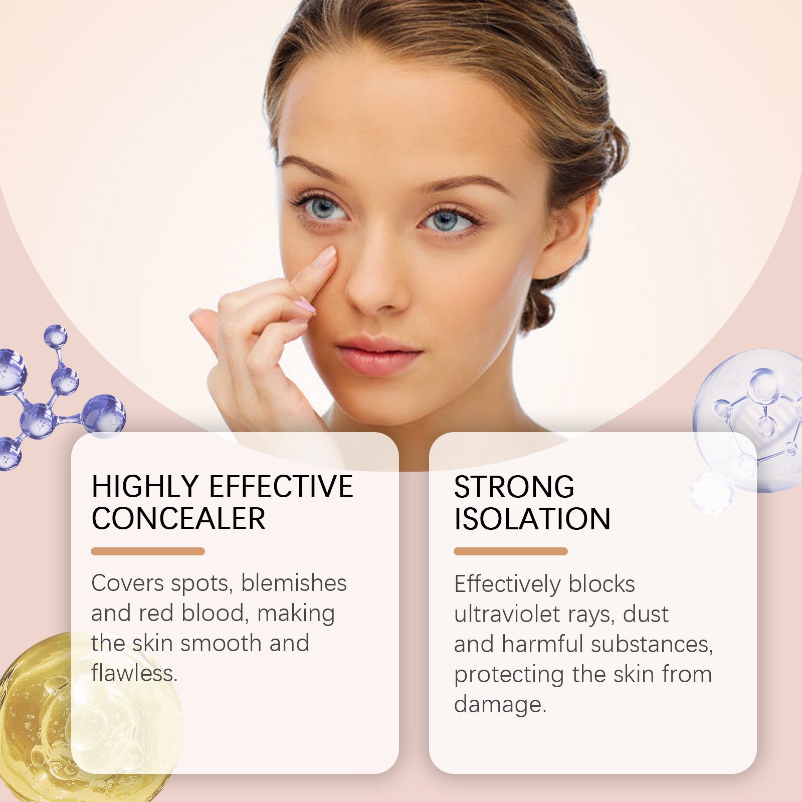 Three-Color Isolation Makeup Primer - Color-Correcting & Hydrating Base - Icon Her