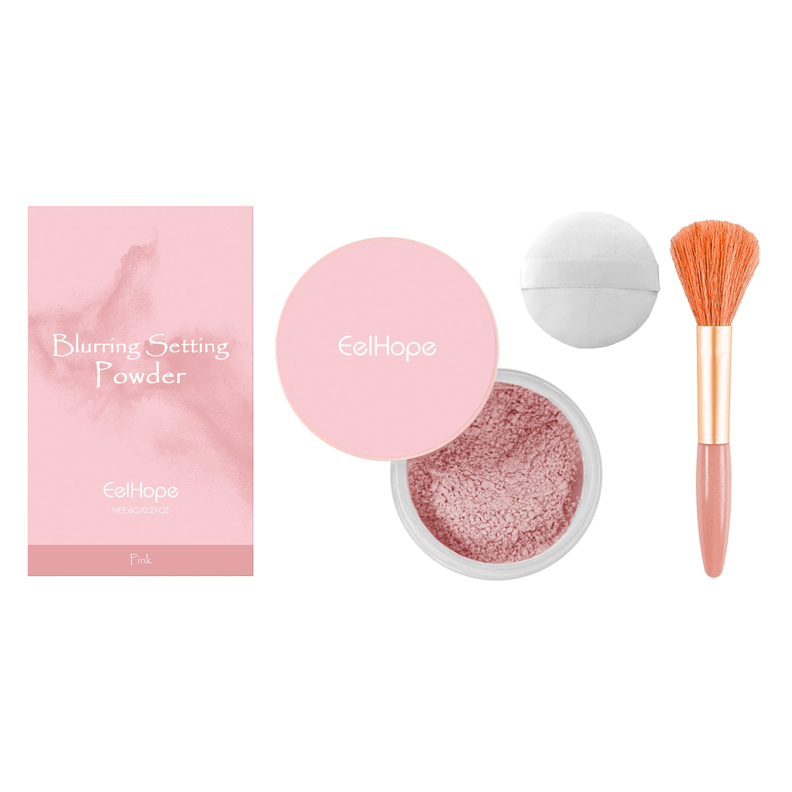 Setting Powder with Brush – Natural, Breathable & Long-Lasting Makeup - Icon Her