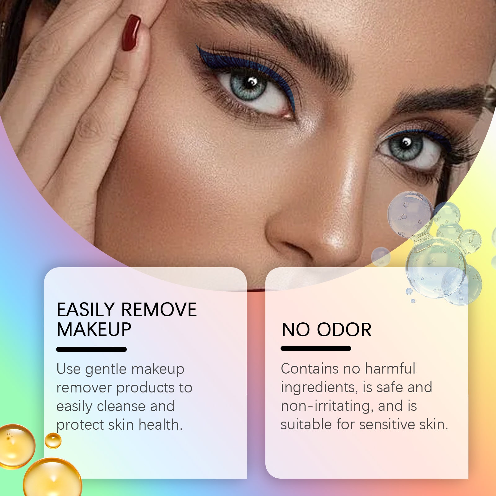 Neon Liquid Eyeliner (Blue) – Smooth, Long-Lasting Party Eye Makeup - Icon Her
