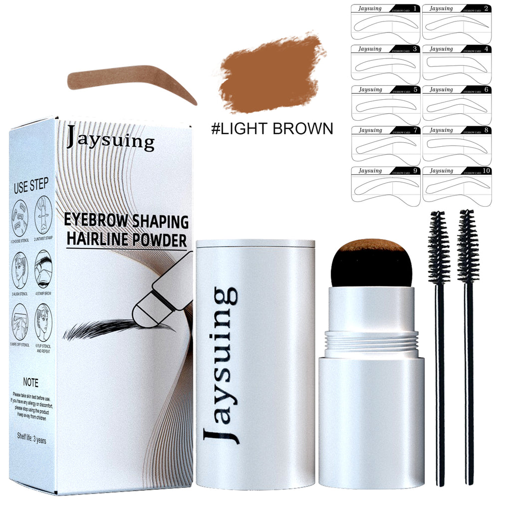 Eyebrow Stamp Set – Portable, Waterproof Brow Powder & Hairline Contour - Icon Her