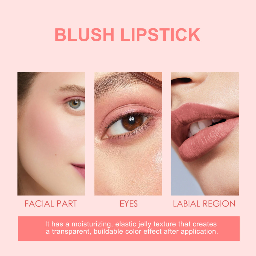 Natural Nude Blush & Lip Gloss Stick - Multi-Use Light Tint - Icon Her