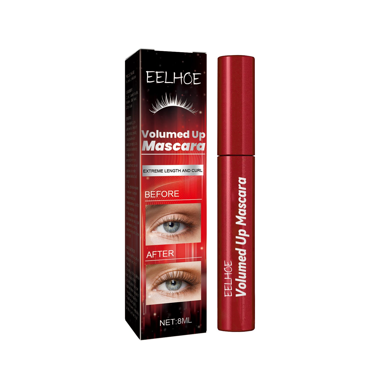 Volume Up Mascara - Hydrating, Lengthening & Curling Black Finish - Icon Her