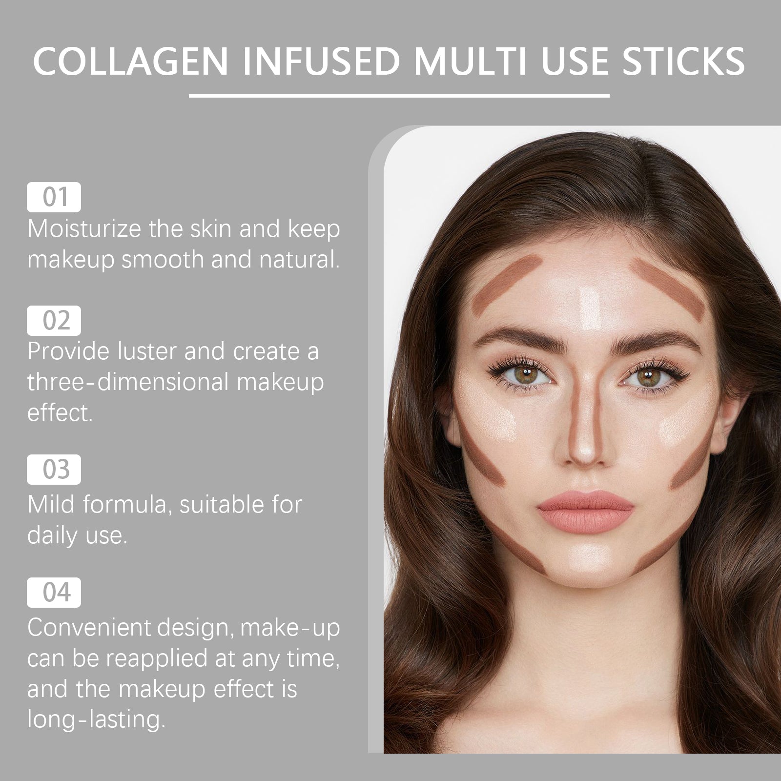 Collagen Blush Stick – Natural, Moisturizing & Multi-Use Color Makeup - Icon Her